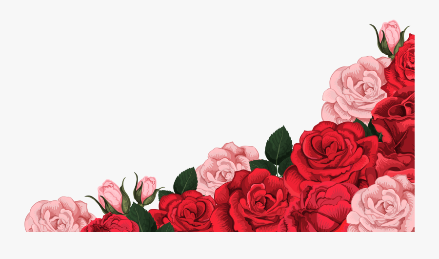 Image Gallery Yopriceville High - Red Rose Corner Png, Transparent Clipart