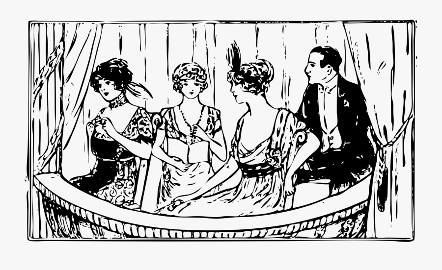 Clipart - Opera Clipart Black And White, Transparent Clipart