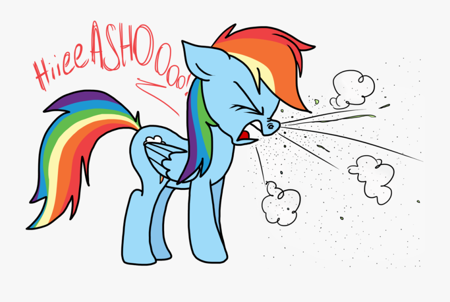 Rainbow Dash Explosion Sneeze By Psfforum - Rainbow Dash Explosion, Transparent Clipart