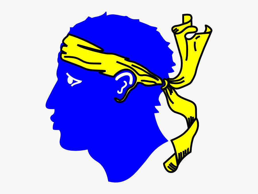 Transparent Man Sneezing Clipart - Corsica Flag, Transparent Clipart
