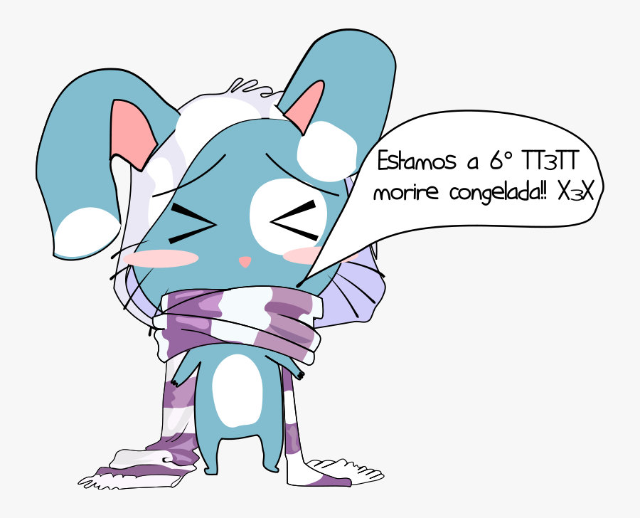 Rabbit Say - Cold Rabbit Clip Art, Transparent Clipart