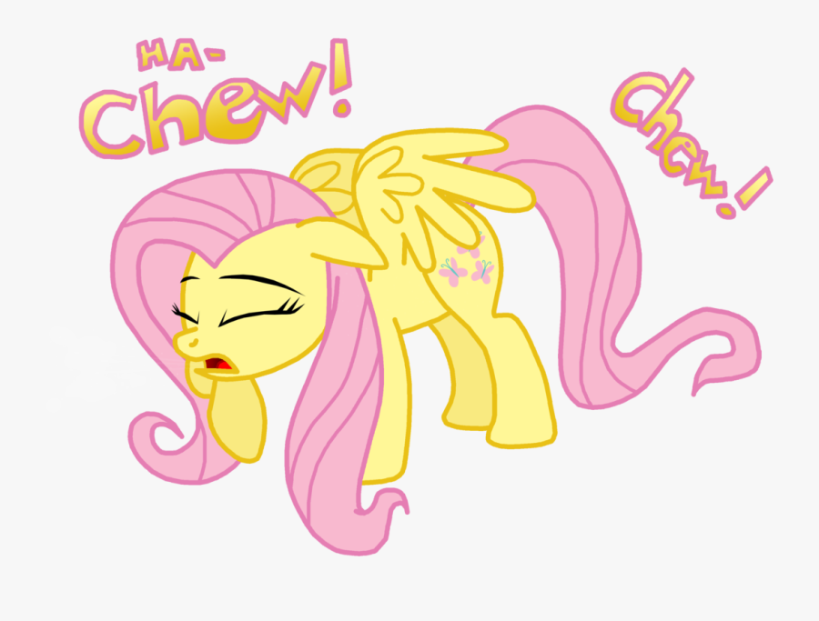 Sneeze Clipart Blowing Nose - Fluttershy Sneeze, Transparent Clipart