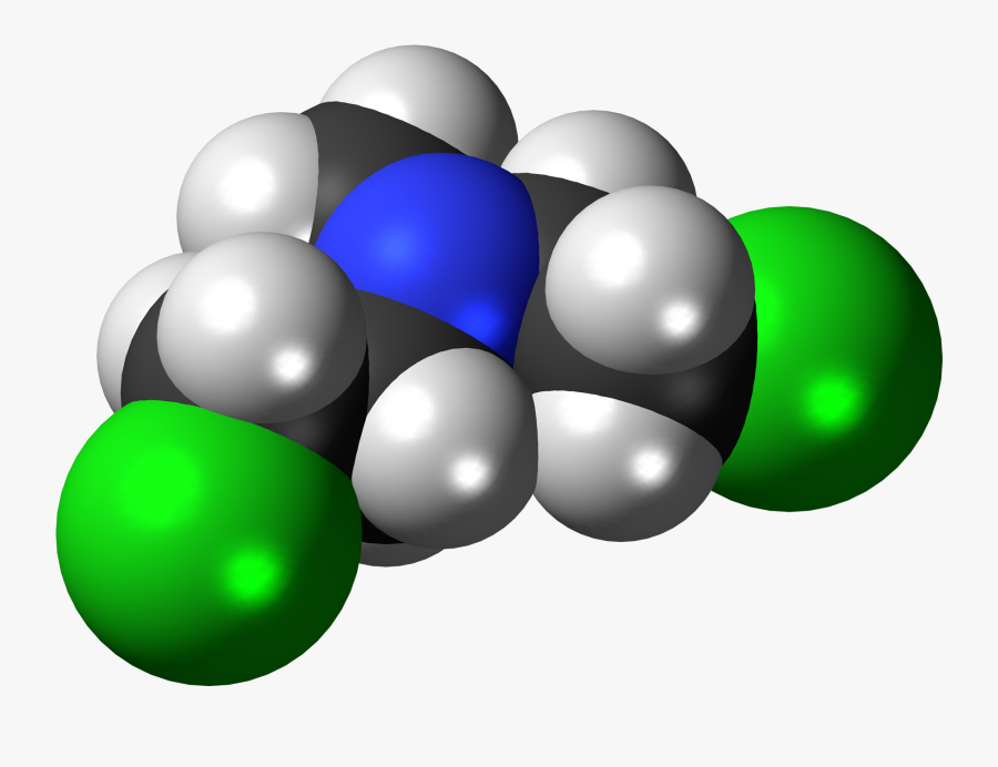 Sneeze Clip Art - Chlormethine 3d Structure, Transparent Clipart