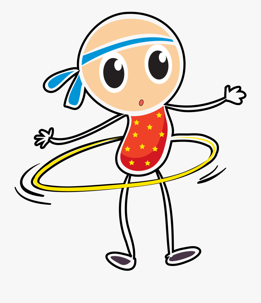 Clip Art Royalty Clip Art Fitness - Cartoon Hula Hoop Clipart, Transparent Clipart