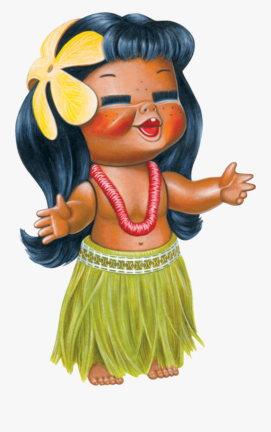 June Foray On The Comedy - Hula Girl Png, Transparent Clipart