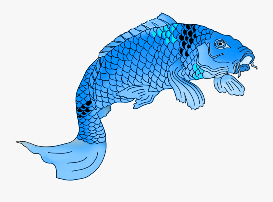 Fish,line Art,fish,clip Art,animal Figure,tail,graphics - Koi, Transparent Clipart