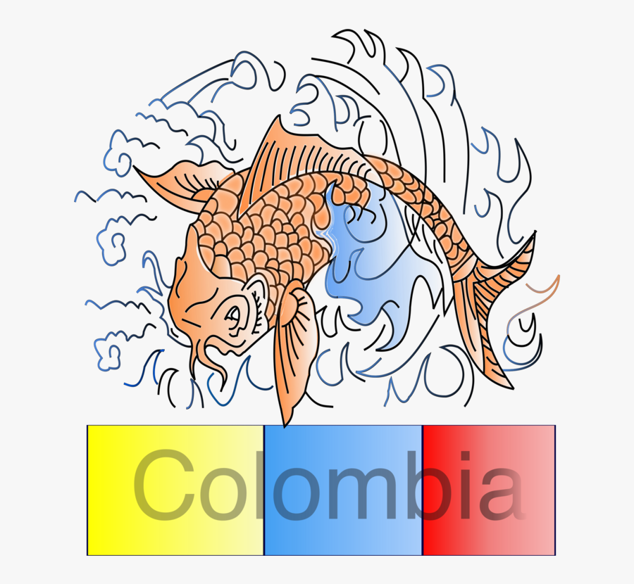 Pez Koi Colombiano - Graphic Design, Transparent Clipart