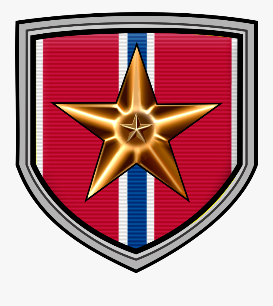 Marine Corps Bronze Star Medal Sticker Clipart , Png - Emblem, Transparent Clipart