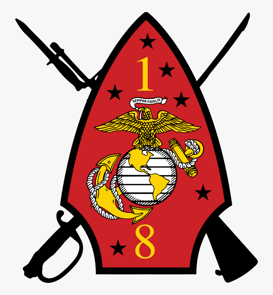 1st Battalion, 8th Marines Is An Infantry Battalion - 1st Bn 8th Marines Logo, Transparent Clipart