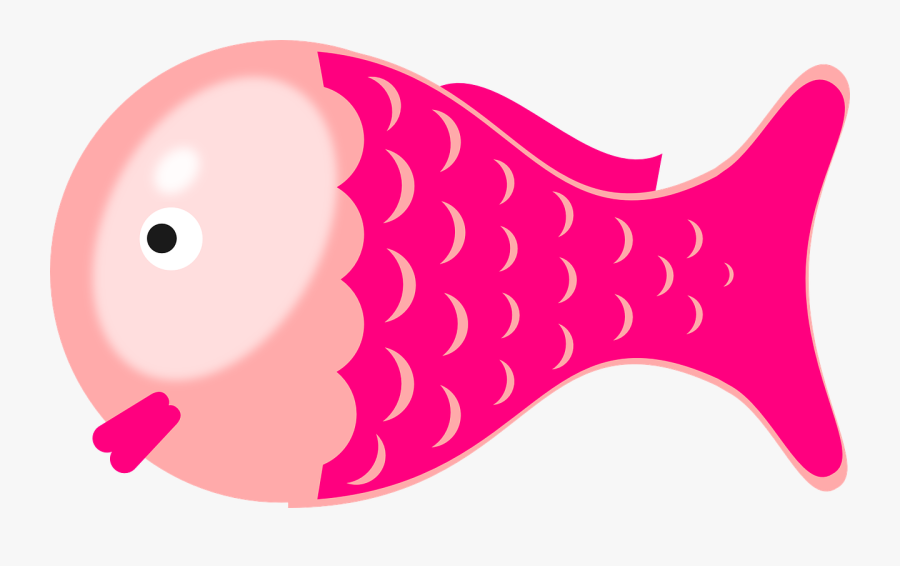 Marine Fish Clipart Face - Pink Fish Clipart Png, Transparent Clipart