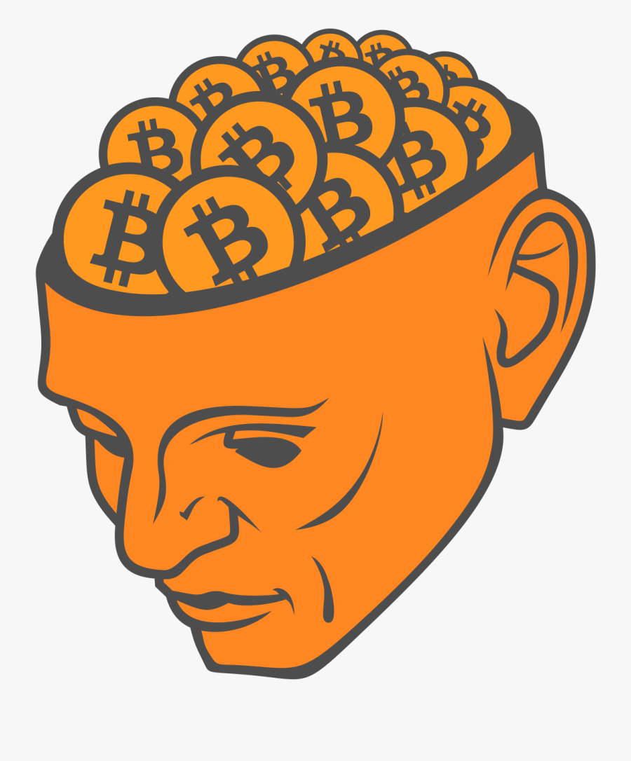 Brains Clipart Orange - Bitcoin Clipart, Transparent Clipart