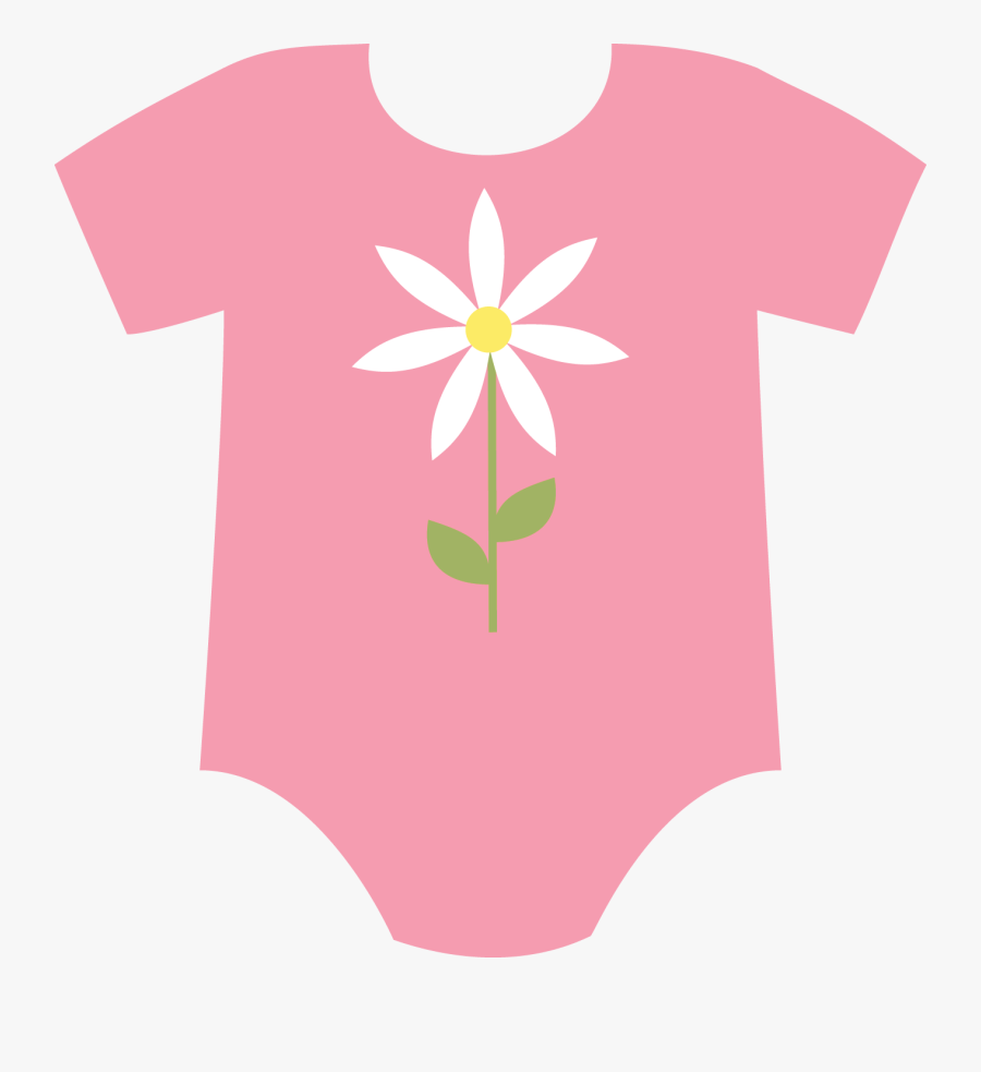 Baby Girl Onesies Pretty Clipart 015 - Baby Clothes Clipart, Transparent Clipart