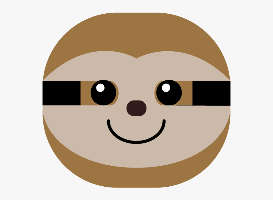 Cartoon Sloth Face Transparent, Transparent Clipart
