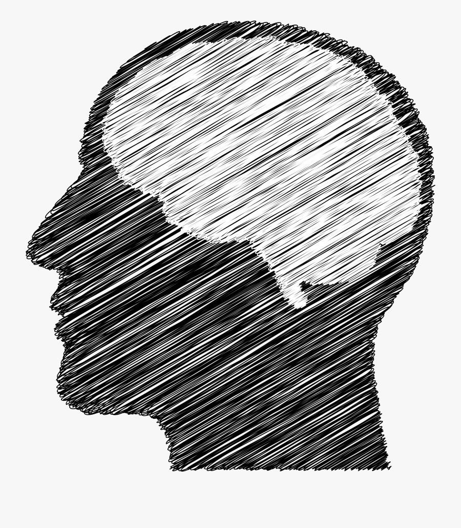 Brain Clipart Man - Man With Brain Drawing, Transparent Clipart