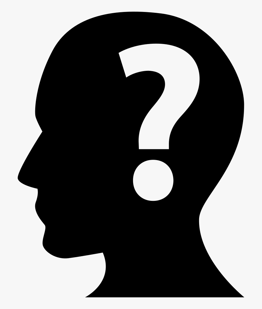 Clip Art Inside The Human Head - Question Mark Inside Head, Transparent Clipart