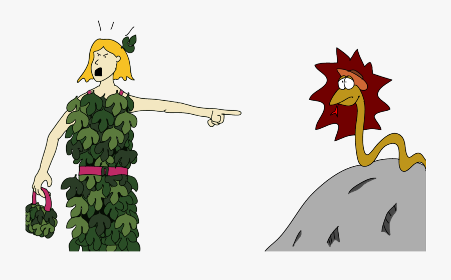 12 The Man Said, “the Woman Whom You Gave To Be With - Cartoon, Transparent Clipart