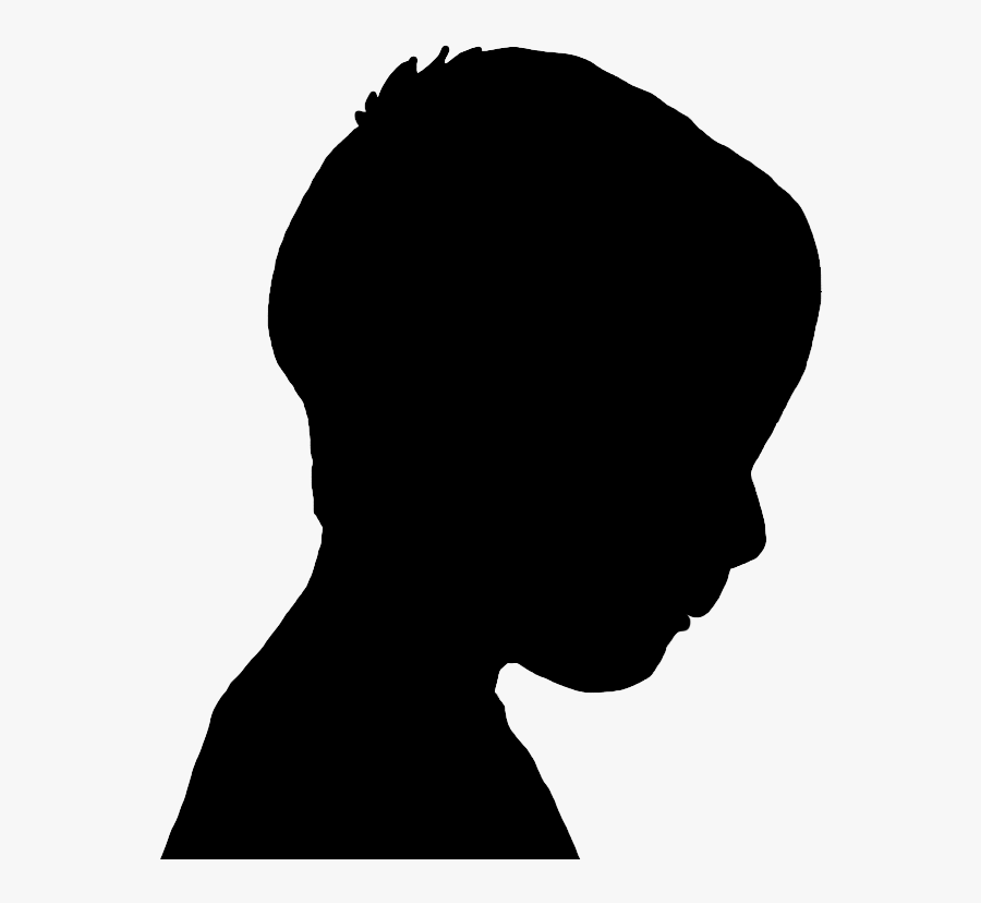 Face Silhouettes Of Men, Women And Children - Transparent Little Boy Silhouette, Transparent Clipart