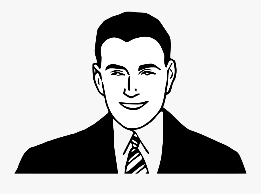 Free Vector Graphic - Male Cartoon Black And White, Transparent Clipart