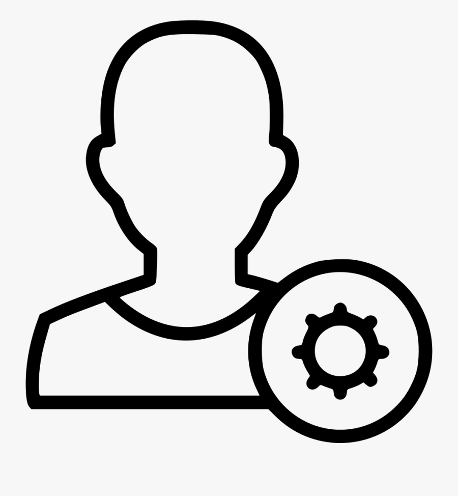 Man Settings Comments - Icon, Transparent Clipart