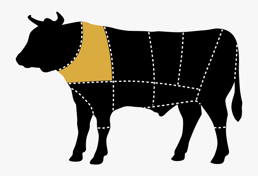 Cut From The Shoulder Area Which Gives The Flat Iron - New York Manhattan Cut, Transparent Clipart