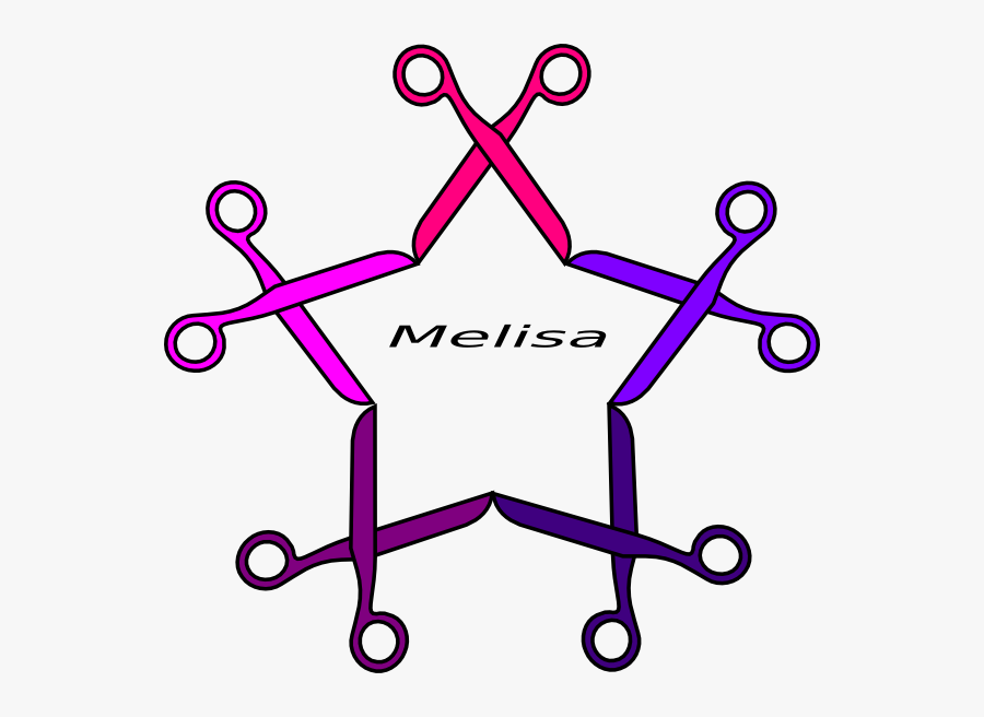 Scissor Star Clip Art - Hair Cutting Scissors Clipart, Transparent Clipart