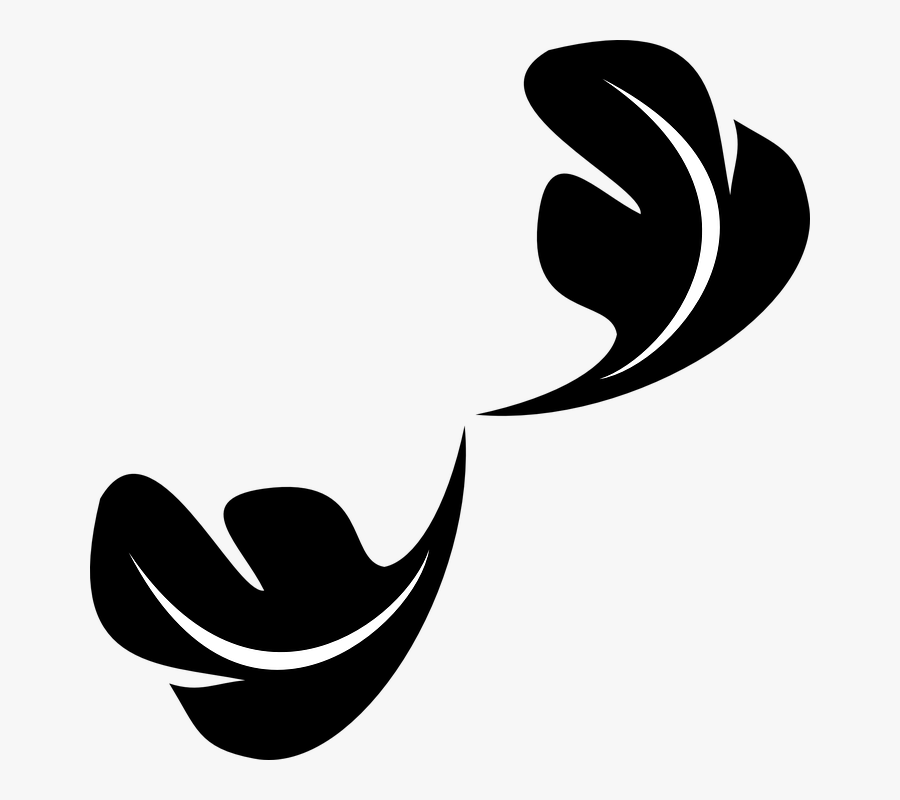 Flourish Clipart Black Leave - Png Leaf Ornament Icon, Transparent Clipart