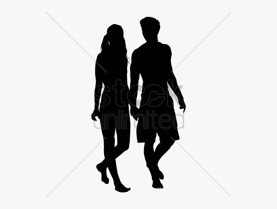 Couple Walking Silhouette Clipart Silhouette Clip Art - Man And Woman Walking Away Silhouette, Transparent Clipart