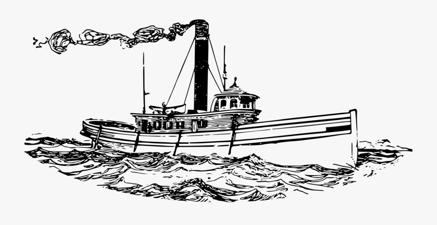 Steamboat,line Art,protected Cruiser - Royal Navy Gunship Crimean War, Transparent Clipart