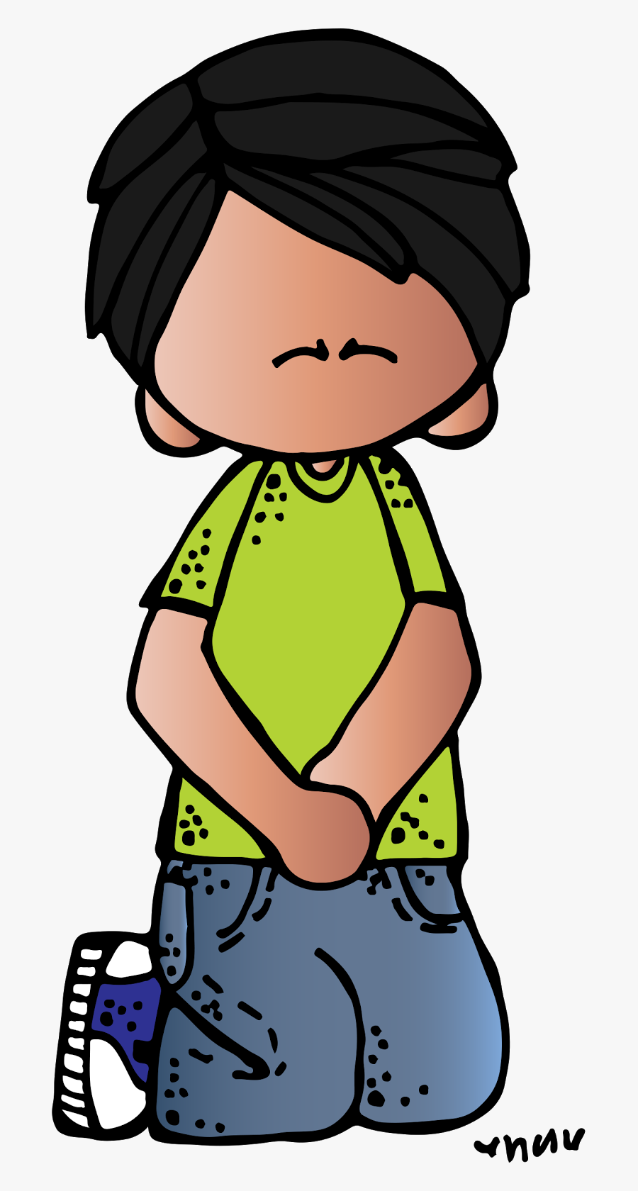 Niño Orando Melonheadz , Free Transparent Clipart - ClipartKey