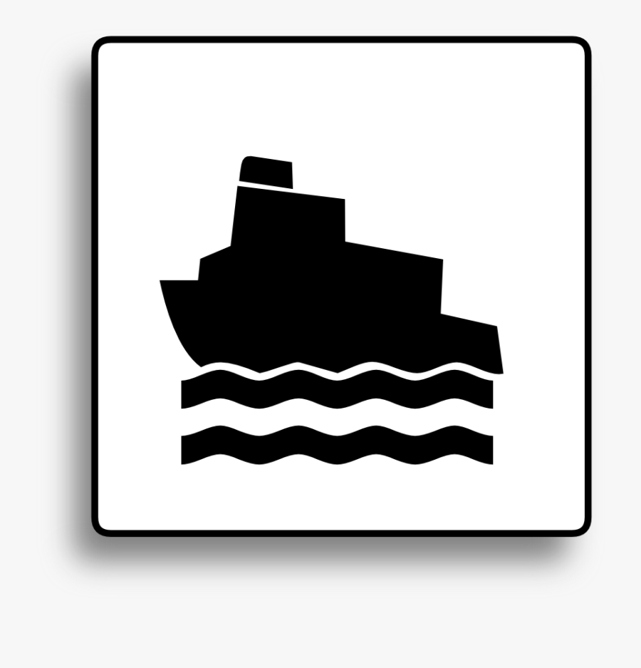 Ferry - Clipart - Veerboot Icoon, Transparent Clipart