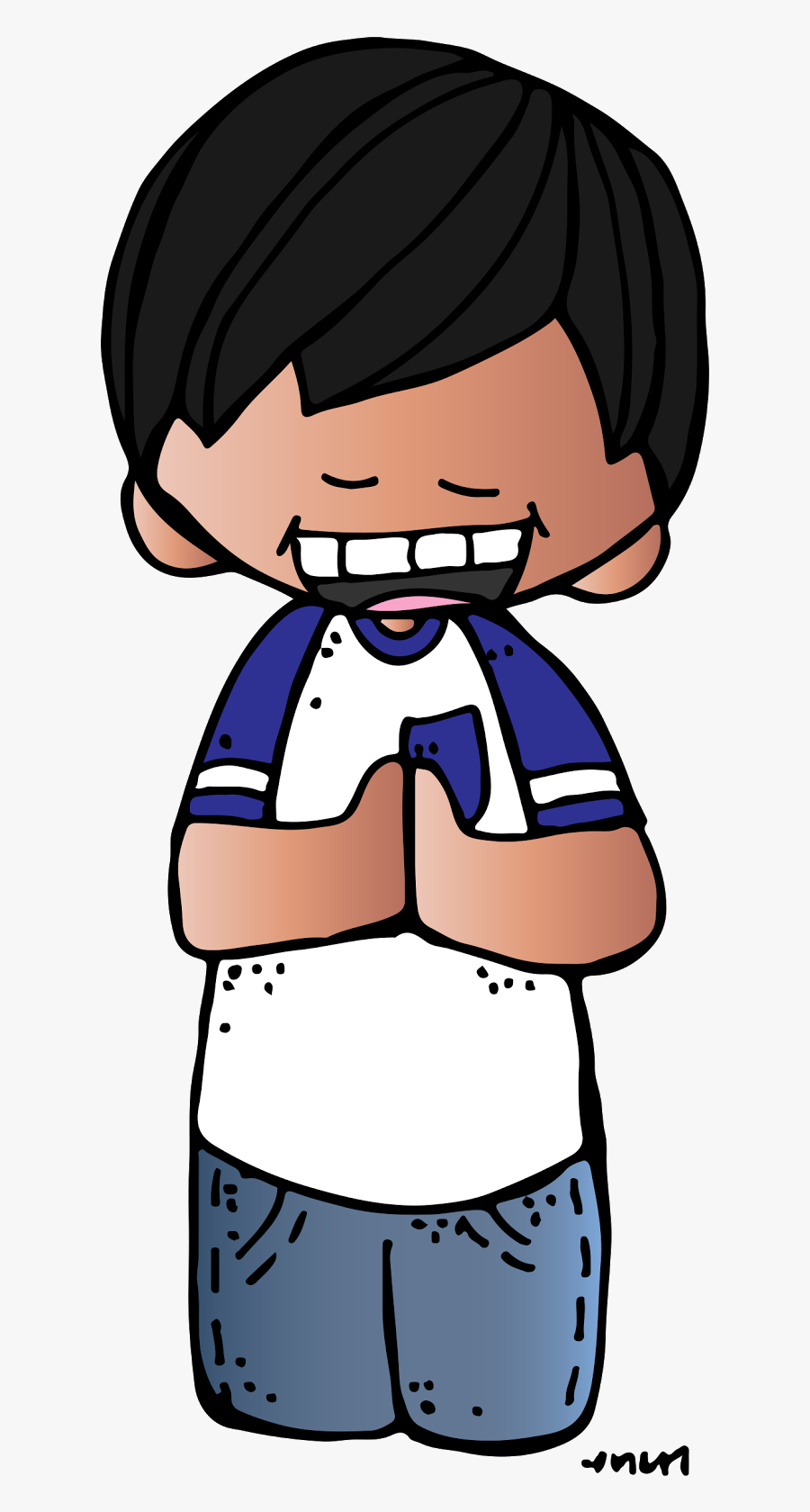 Melonheadz Lds Illustrating Light - Melonheadz Kids Praying, Transparent Clipart