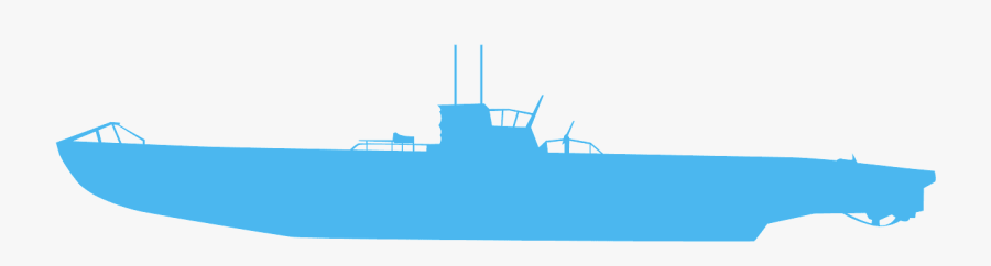 Ww2 U Boat Silhouette, Transparent Clipart