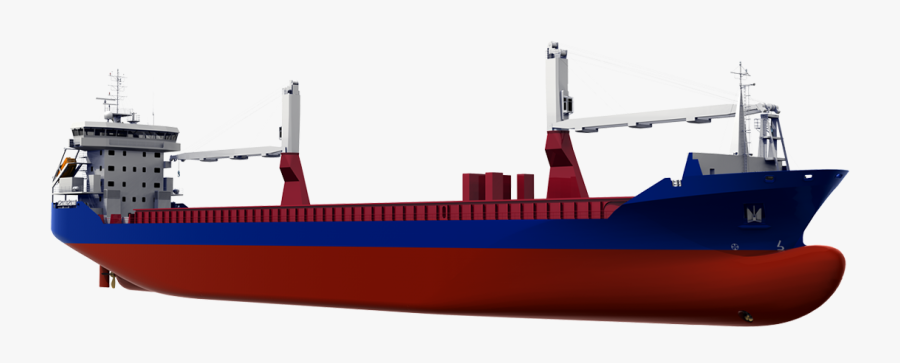 Combi Freighter Ranges Damen With A Large - Feeder Ship, Transparent Clipart