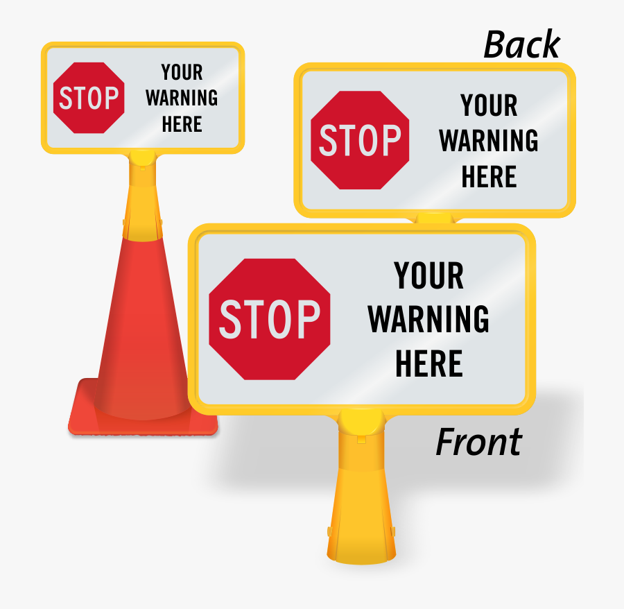 Transparent Stop Sign Clipart Free - Stop Please Wait For Attendant Sign, Transparent Clipart