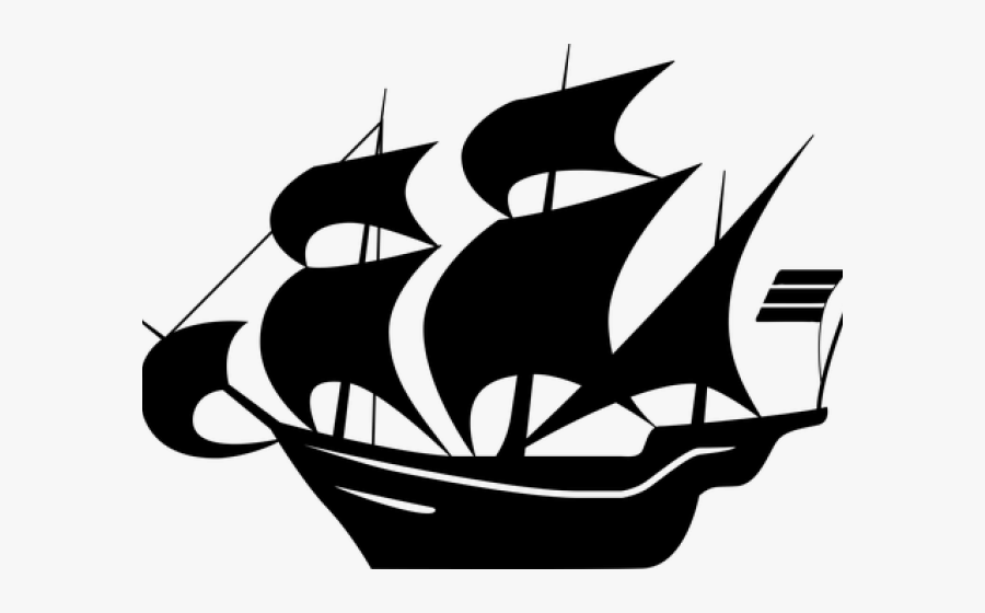 Black And White Ship Clip Art, Transparent Clipart