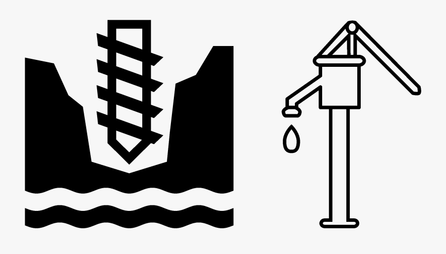 Hand Pump Clipart Black And White, Transparent Clipart