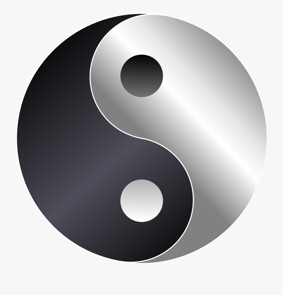 Metal Yin Yang Clipart - Yin Yang Transparent 3d, Transparent Clipart