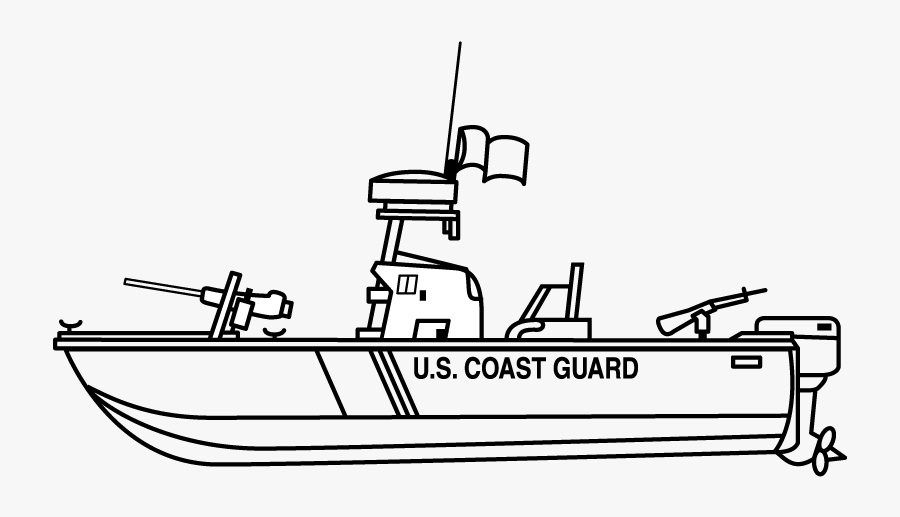 Motor Gun Boat, Transparent Clipart