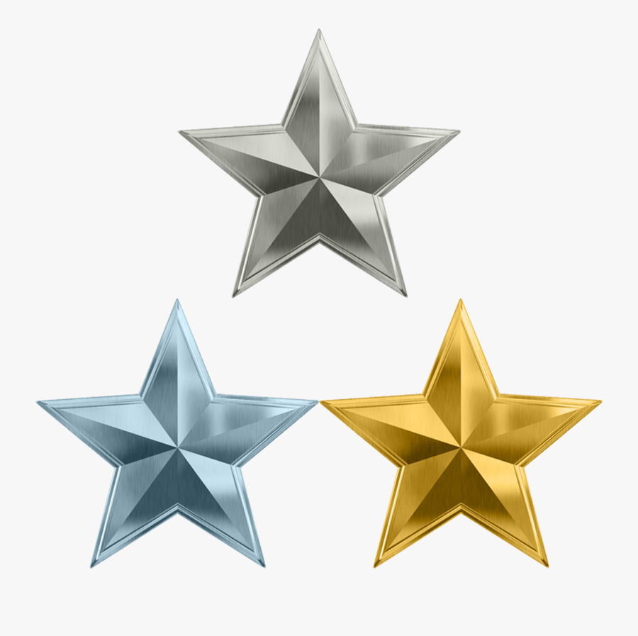 Cluster Star Metal Gold Free Transparent Image Hq Clipart - Golden Star Logo Png, Transparent Clipart
