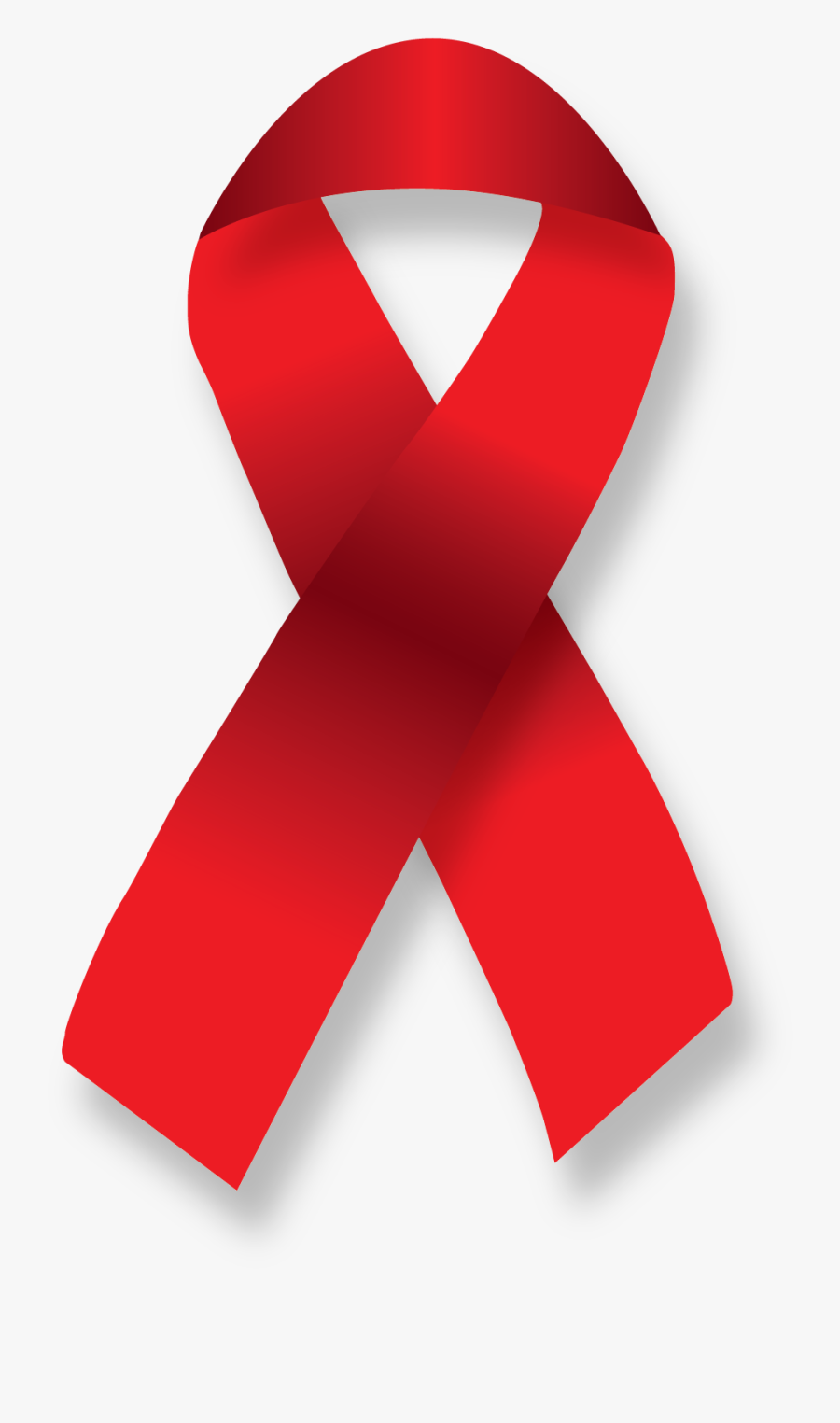 Cancer Clipart Red Ribbon - Aids Ribbon Vector Png, Transparent Clipart