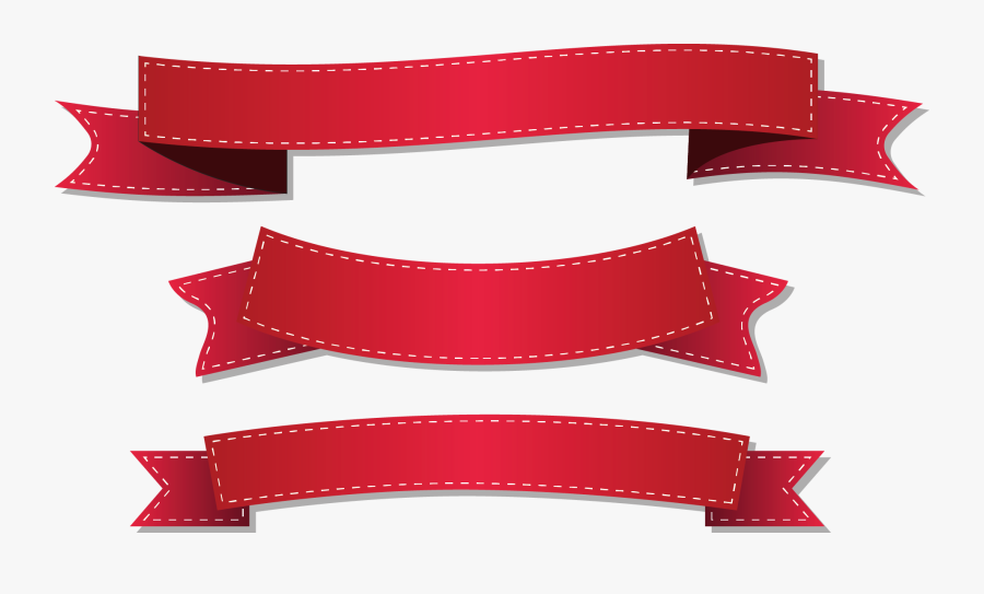 Clip Art Red Ribbon Vector - Ribbon Vector Png Red, Transparent Clipart