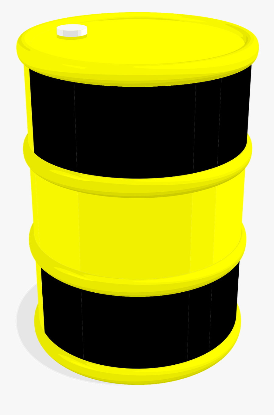 Oil Clipart Metal Barrel - Yellow And Black Barrel, Transparent Clipart