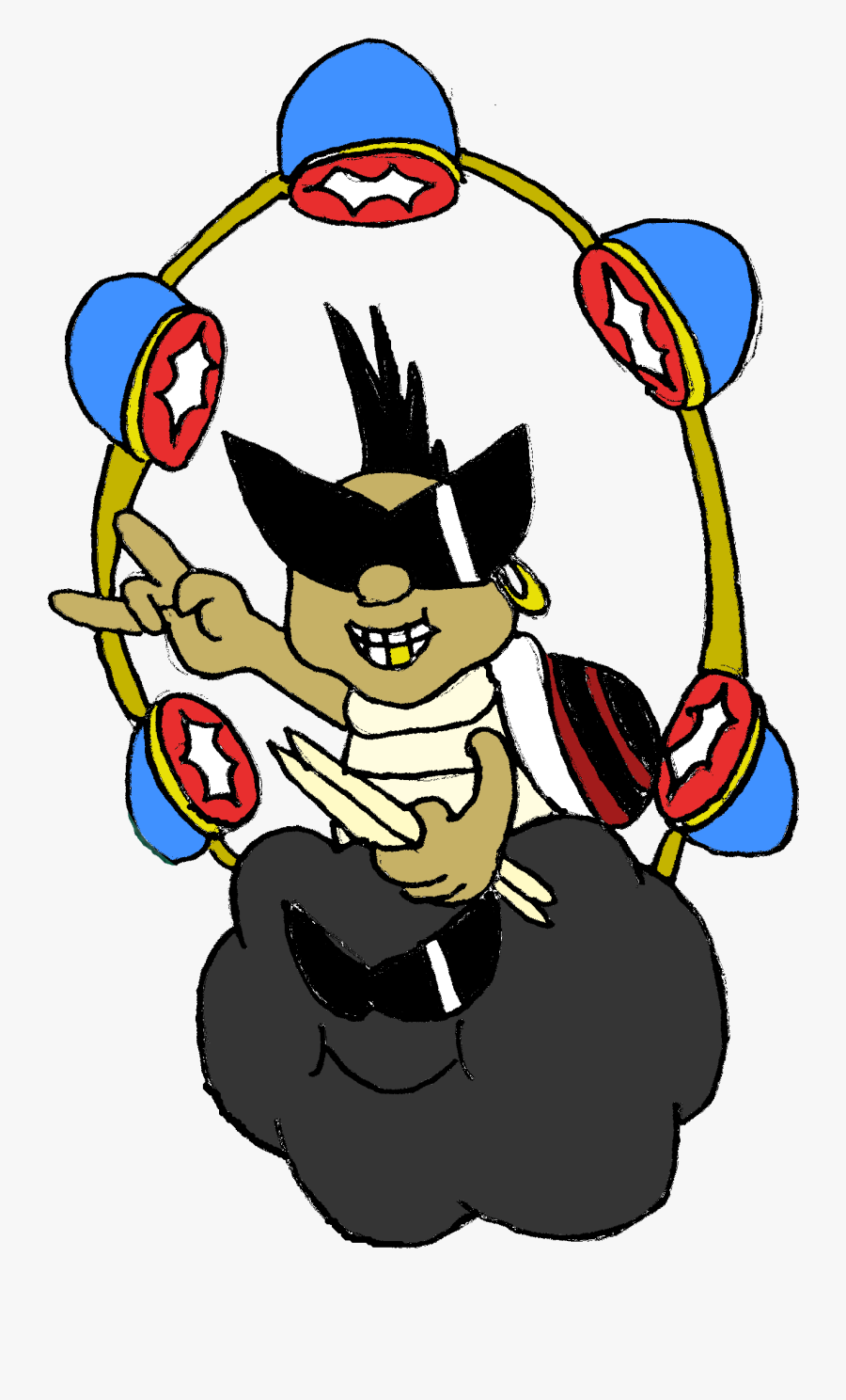 Raikitu, The Heavy Metal Lakitu - Party Planners Mario Fantendo, Transparent Clipart