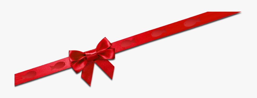 Red,ribbon,material Property,fashion Accessory,present,gift - Christmas Ribbon Transparent Background Png, Transparent Clipart