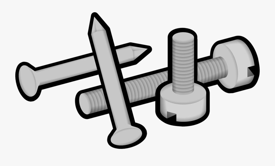 Screws Metal Iron Free Picture - Nails Clipart, Transparent Clipart