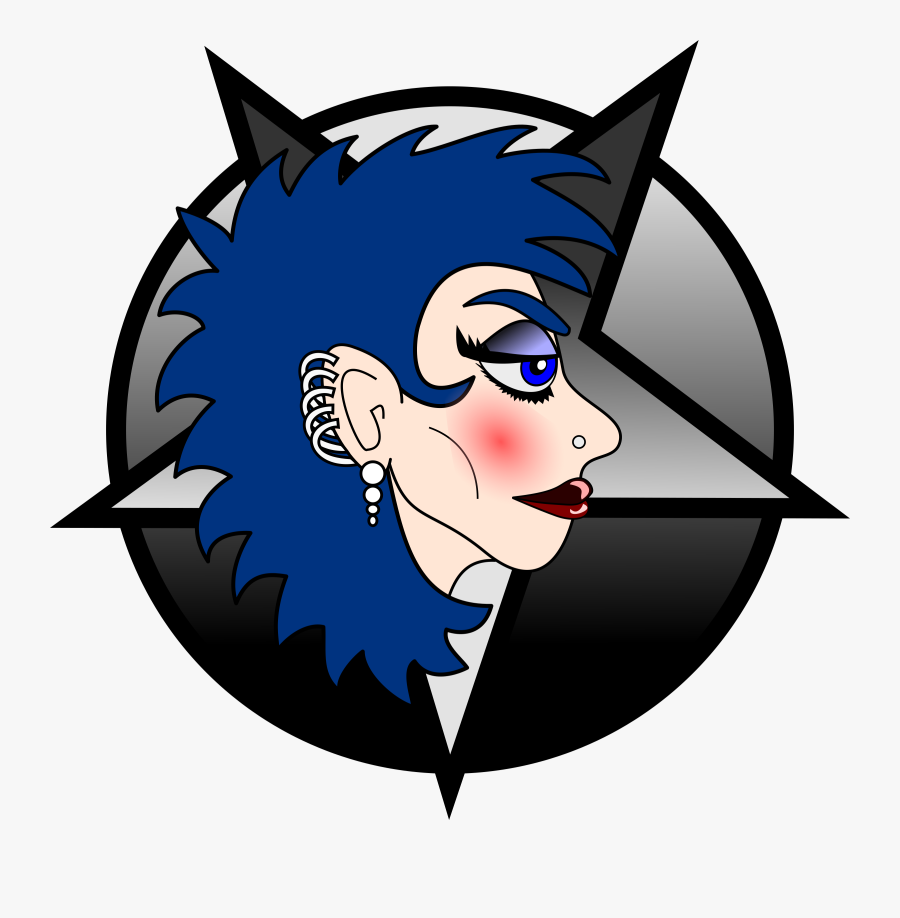 Clip Art Metal Girl Brunette Big - Clip Art, Transparent Clipart