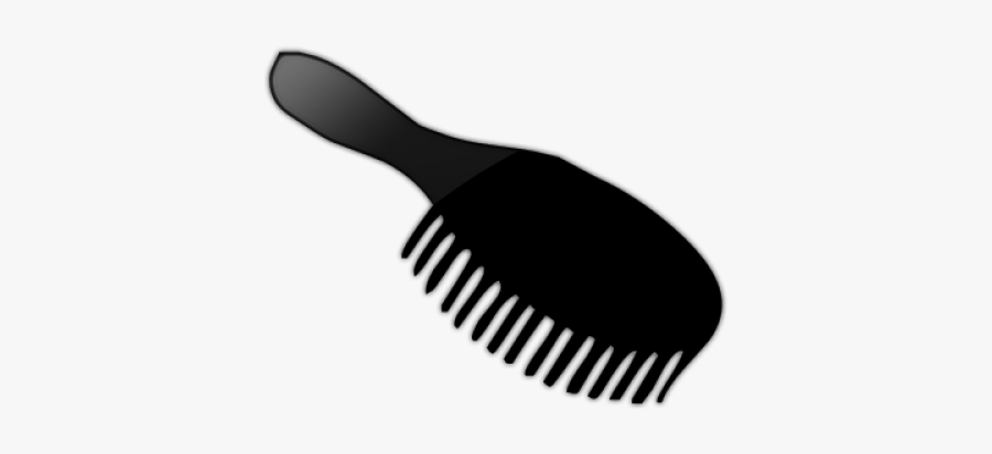 Black Brush Cliparts - Hairbrush Clipart With Transparent Background, Transparent Clipart