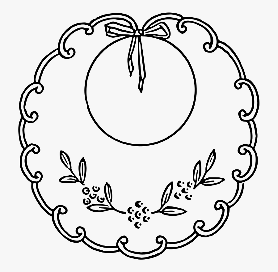 Art,symmetry,plant - Clipart Of Bib, Transparent Clipart
