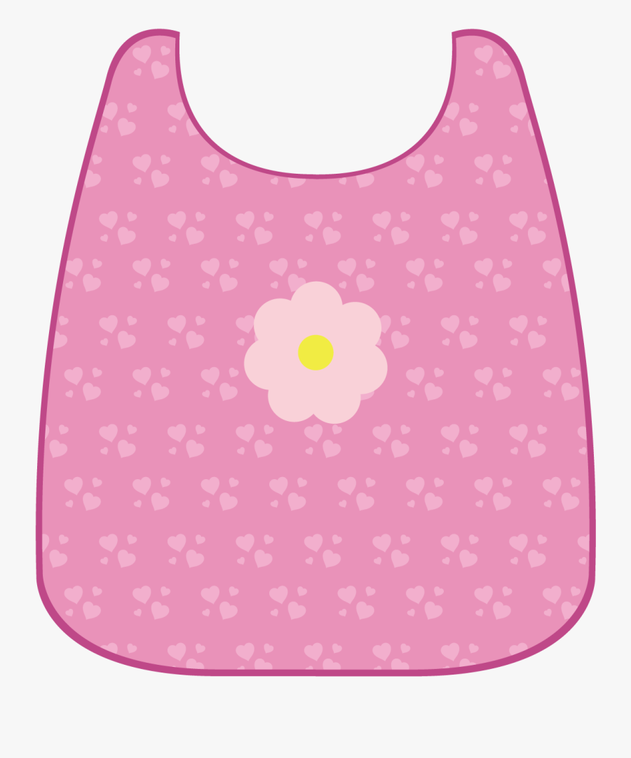 Clip Art Baby Pink Background - Pink Baby Bib Png, Transparent Clipart