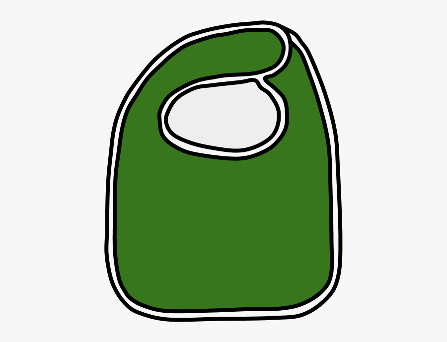 Bib-green, Transparent Clipart